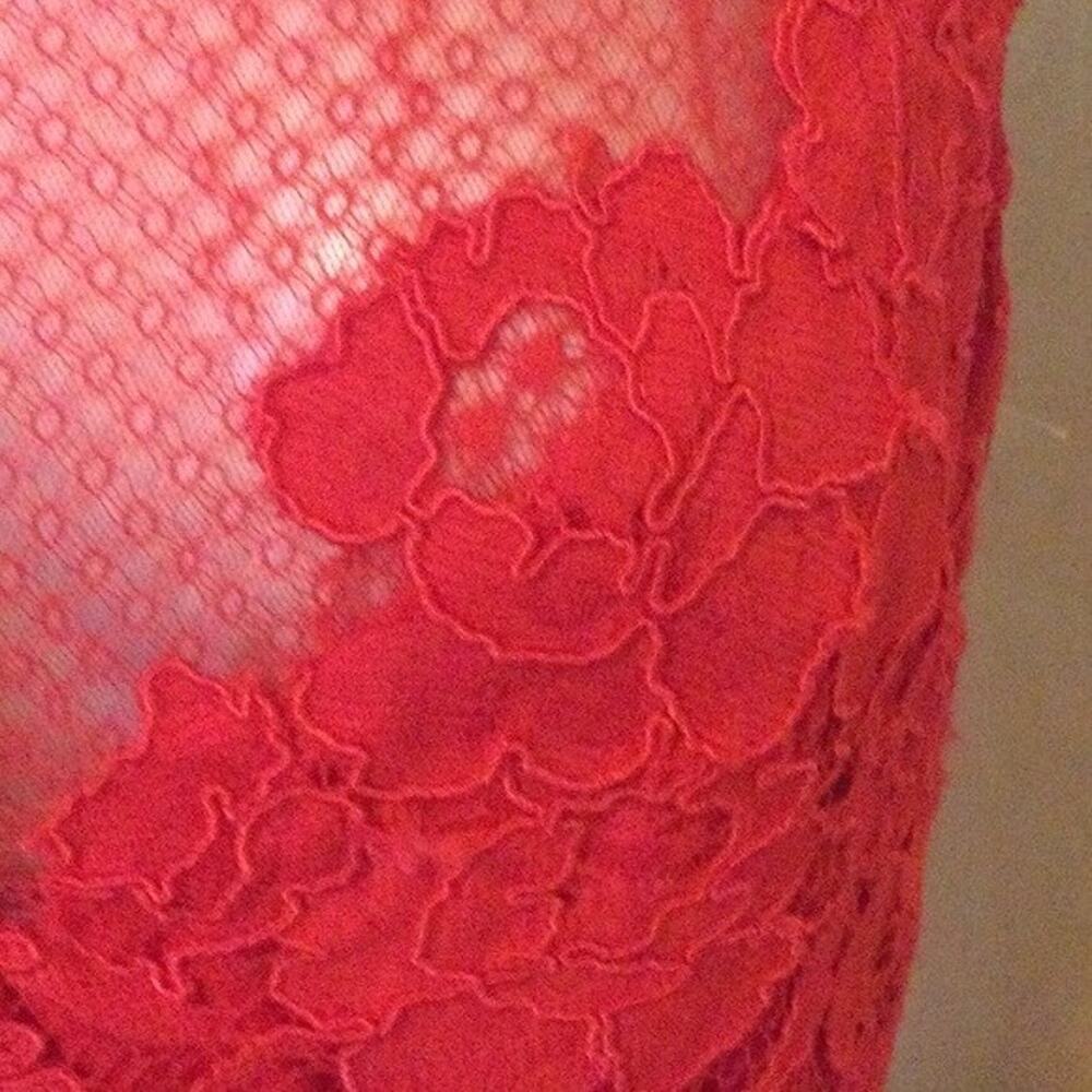 NWT Monique Lhuillier Sleeveless Floral Lace Sheath Dress Size 10 Retail $495 - Picture 3 of 11